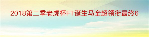 2018第二季老虎杯FT诞生马全超领衔最终6